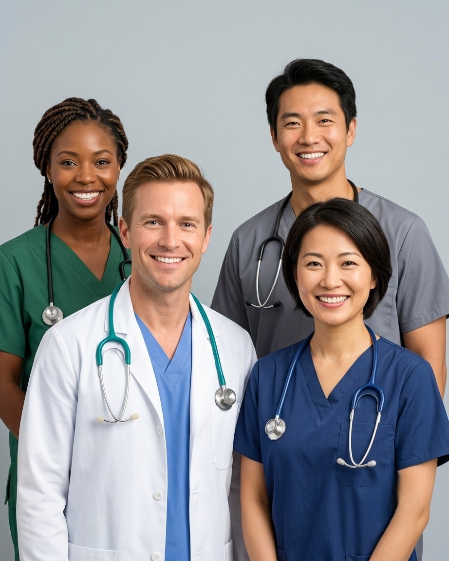 Doctor smiling
